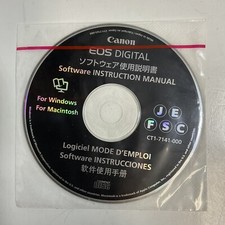 Canon EOS Digital Software Instruction Manual CD Vintage Computing