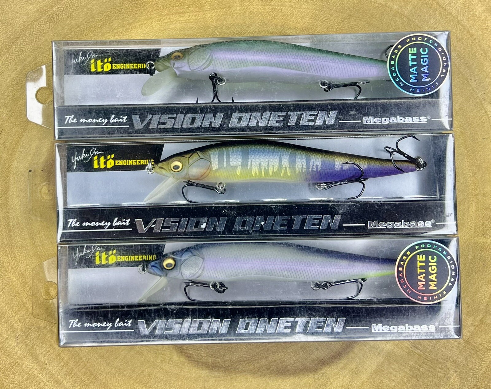 Megabass (Lot Of 3) Ito Vision OneTen & (Matte Series) Suspending Jerkbaits, NWT - Image 5