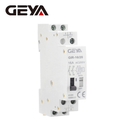 GEYA Mechanical Impulse Control Relay 1/2P 16A 1NO/2NO AC230/DC110V Interlocking