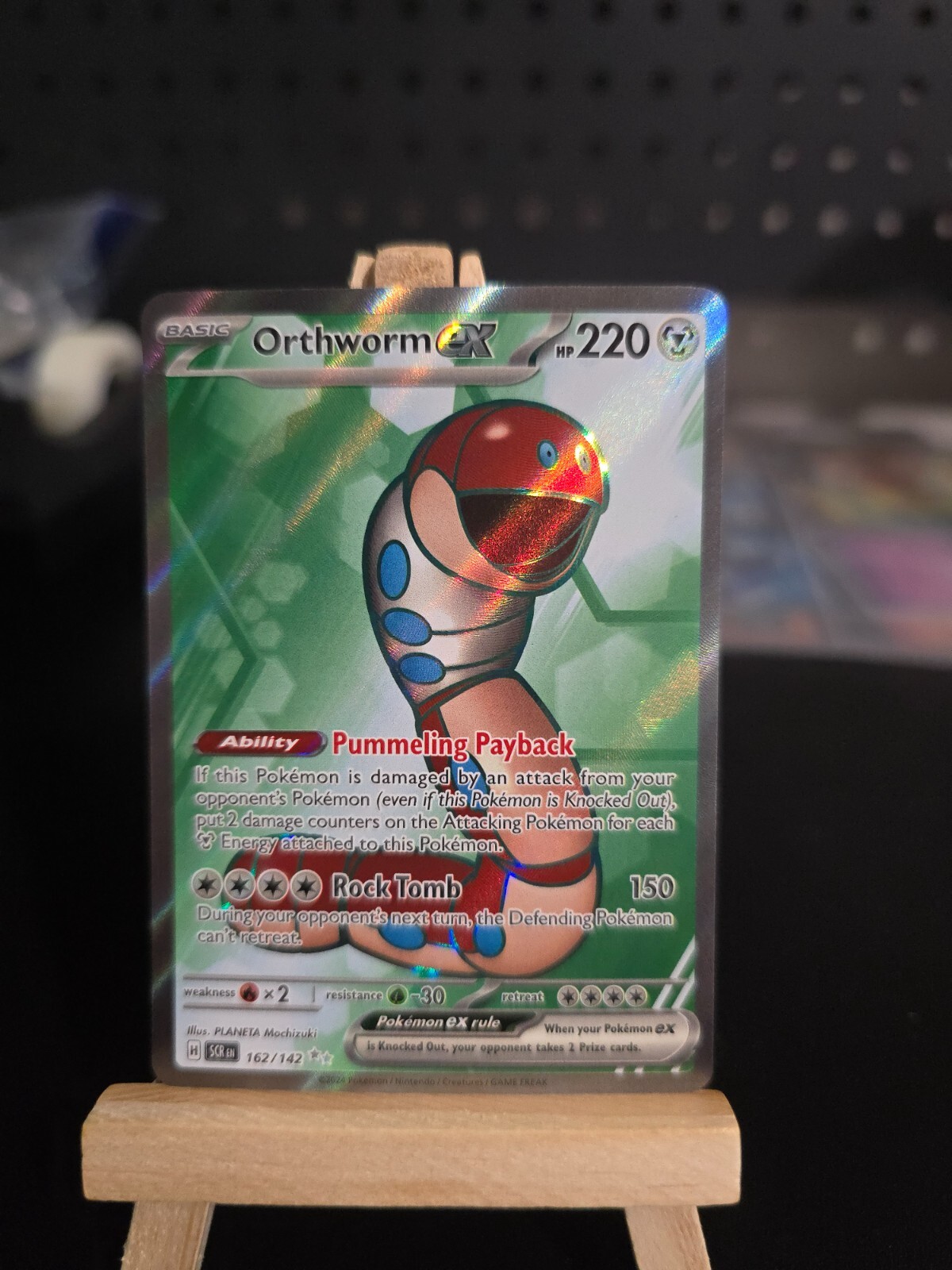 Pokemon Card Orthworm ex #162 Stellar Crown Holo English