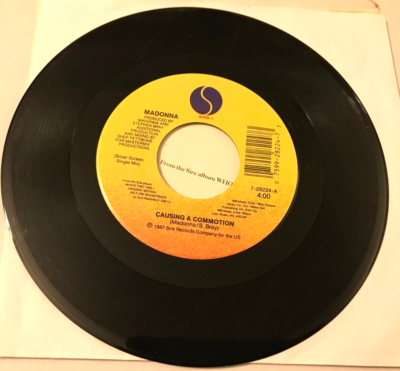 Madonna Causing a Commotion Vinyl 7 Id11803a for sale online | eBay