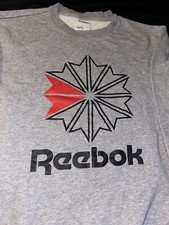 Reebok Crewneck Starcrest Classic Sweatshirt gray vintage logo
