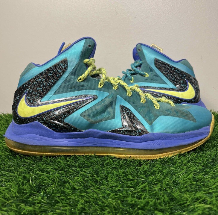 Nike LeBron 10 X PS Elite Sport Turquoise Miami Dade Size 12