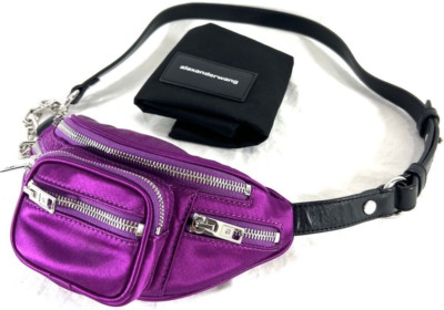 ALEXANDER WANG Purple Satin and Leather Women's Crossbody Bag | eBay