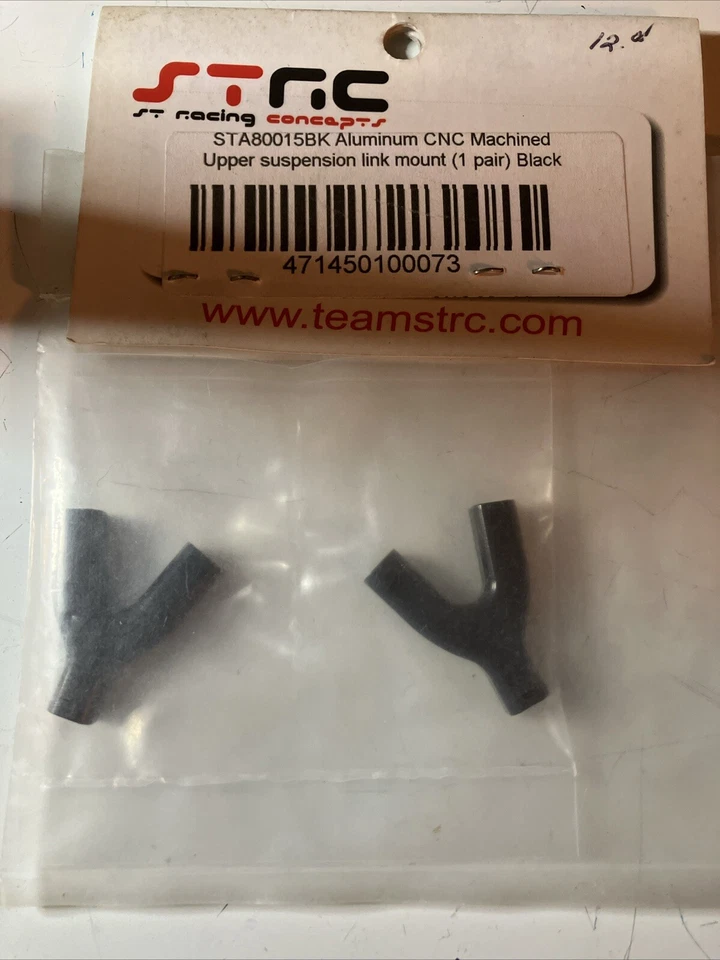 STA80015BK STRC Upper Suspension Link Mount / Y Link SCX10 Black - Image 2 of 4