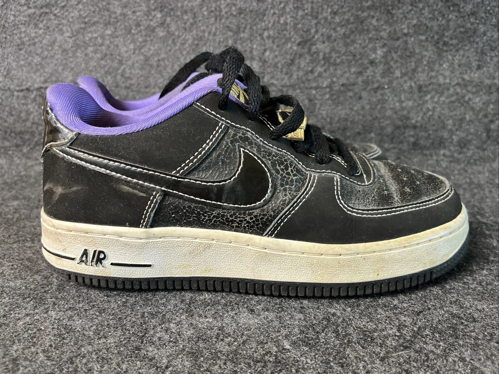 Scarpa bambino Nike Air Force 1 bassa 4 5 anni Lakers World Champ '07 LV8 Gs DQ0300 001