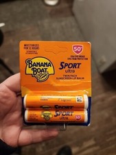 Banana Boat Sport Ultra Lip Balm Sunscreen, SPF 50, Twin Pack