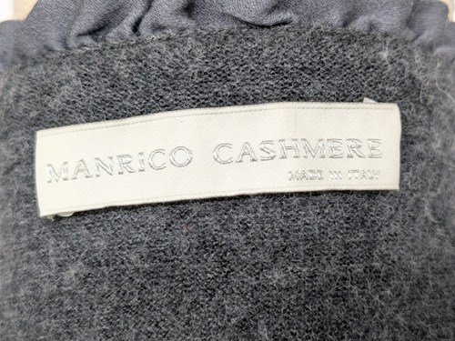 MANRICO Cashmere Silk Sweate Small Gray Italy "The Finest Cashmere on the Earth" - Picture 2 of 9
