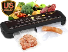 Updated Vacuum Sealer Machine (2025),  Food Sealer W/Starter Kit, Dry & Moist Fo
