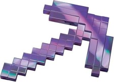 Minecraft Enchanted Iridescent Pickaxe Prop Halloween Costume Accessory Dress Up