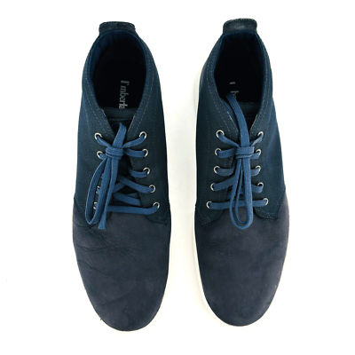 Mens 13 Timberland Davis Square Chukka Boots Blue Leather  display picture 2