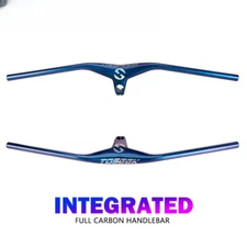 28.6mm Full Carbon Fiber Mountain Bike Integrated Handlebars 17 Degree 660-800MM