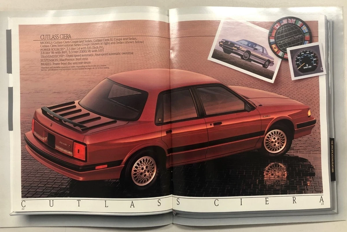 1989 Oldsmobile Cutlass Supreme Ciera Calais Sales Brochure eBay