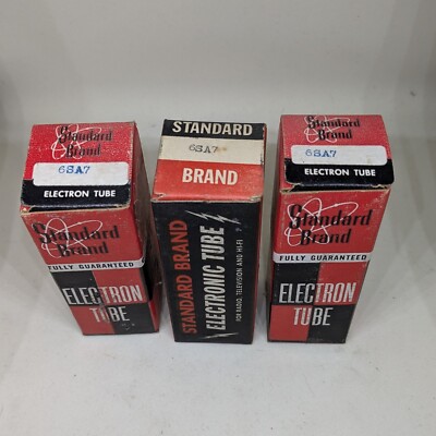 6SA7 Electron Tubes Lot Of 3 Standard Brand NOS | eBay