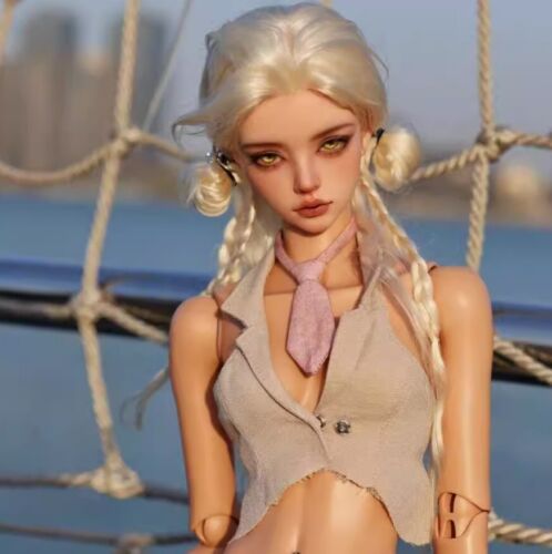 Bambola 1/4 BJD bambina Iple Fid Mari marrone chiaro senza colore trucco viso + occhi gratuiti - Foto 9 di 10