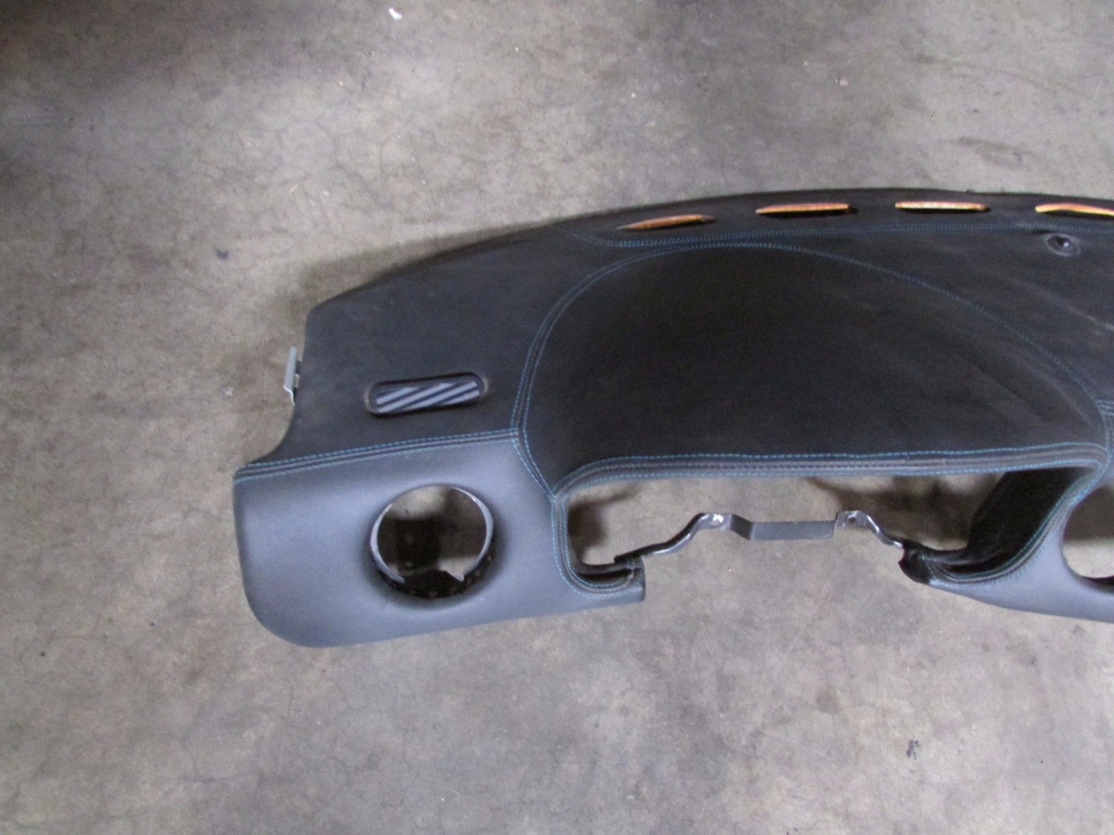 Ferrari 360 Black With Blue Stitching, Leather, Upper Dash Panel, P/N 63331100