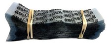 110 X 28 Mm Clear Printed Black Perforated Shrink Band For Cosmetic Jars Plastic