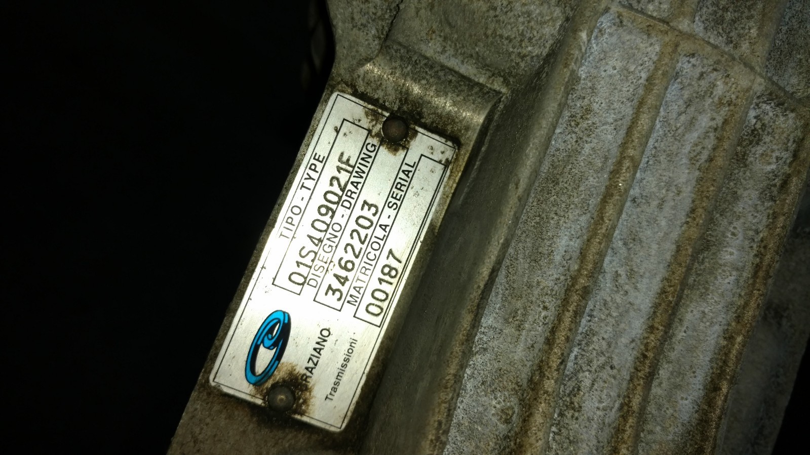 LAMBORGHINI GALLARDO FRONT DIFFERENTIAL OEM 01S409021F