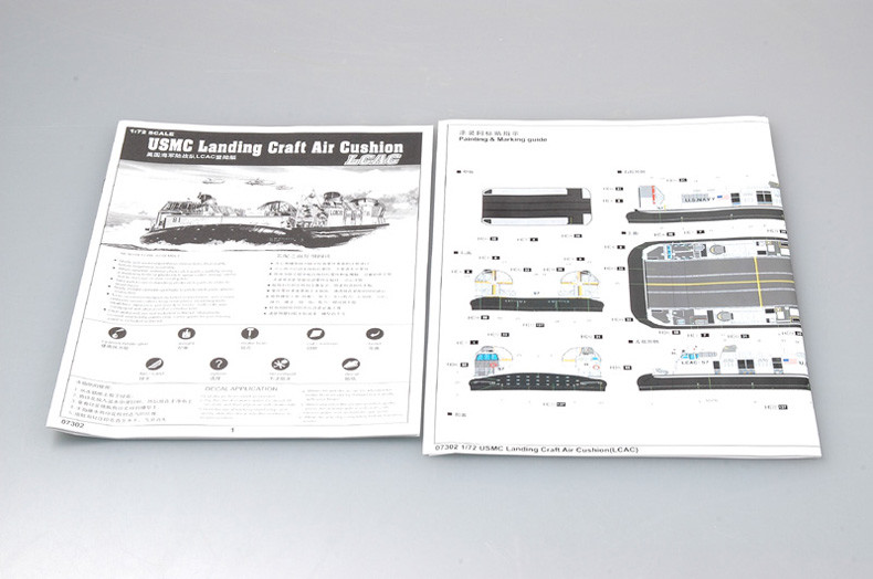 Trumpeter Modellbausatz USMC Landing Craft Air Cushion – Maßstab 1/72, Für Modellbau-Fans