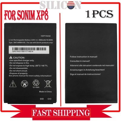 Replacement Li-ion Battery BAT-04900-01S For Sonim XP8 XP8800 3.85V 4900mAh