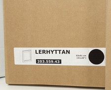 IKEA LERHYTTAN door 203.559.43 black stained 21X20" 21"X20" 21X20 " New In Box