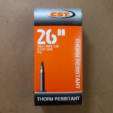 New CST Bicycle Inner Tube 26" Presta Valve Thorn Proof Puncture Resistant