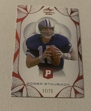 2024 Leaf Trinity Pristine Auction#85 Roger Staubach/75 Dallas Cowboys