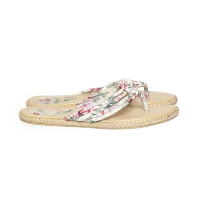 Flip Flops, Größe: 40, Beige/Mehrfarbig, Damen #S38