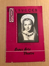 Kay Van Riper Very Rare Early Autographed Playbill d.'48 Scrnwrter Babes In Arms