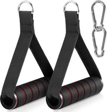 2 Pack Upgraded Exercise Handles, Gym Handle Equipment workout handles, black