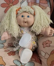 Vintage Cabbage Patch Kids Doll Hasbro First Edition Girl W Pouty Face 1990