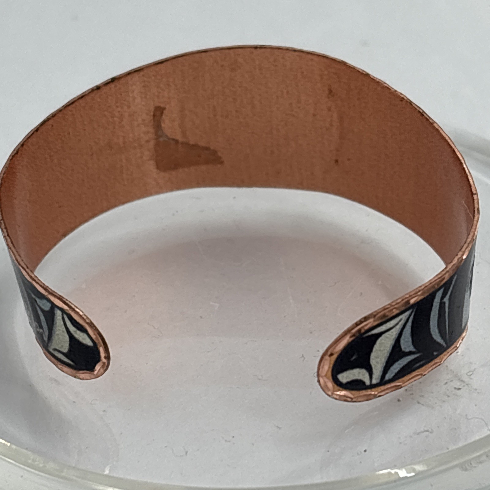 Andy Everson Bracelet Signed Copper Cuff Kwakwaka… - image 5