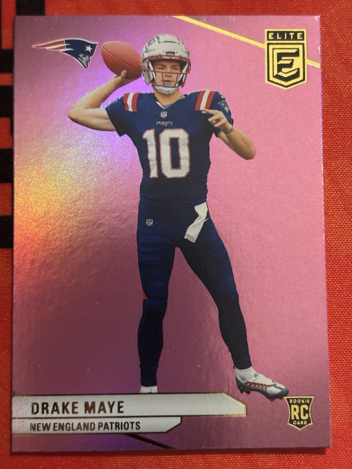 2024 Panini Donruss Elite Rookie Card Pink #185 Drake Maye (RC)