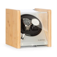 Caricatore per orologi 2 orologi espositore per orologi display vetrina watch winder bambù