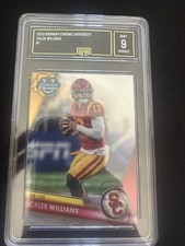 Caleb Williams 2023 Bowman Chrome U #1 GMA Mint 9