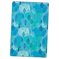  60314 Peaceful Spaces Leaf Decorative Kids Teen Room Rug 4ft x 6ft Rectangle 