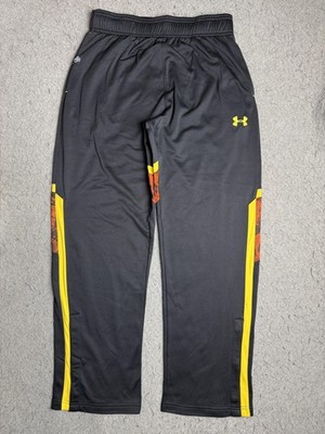 Under Armour Track Pants Mens Large Black NFL Combine Authentic Colorblock