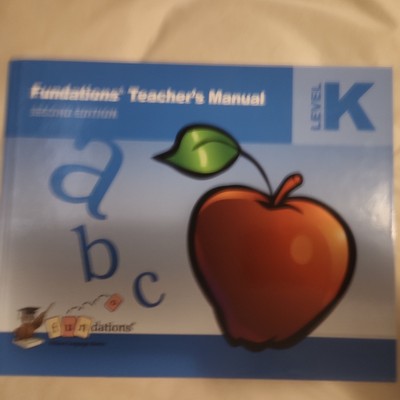 Fundations Teachers Manual, Level K, 9781567785241, 1567 - Brand New