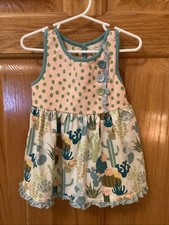 Matilda Jane Youth Girls Size 4 Dream Chasers Cactus Print Dress CK1-229