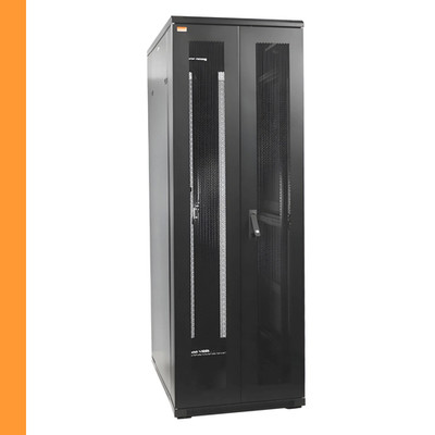 19 Zoll Netzwerkschrank 38 HE BxT 800x800 mm Doppeltüren vo + hi 1000kg Traglast