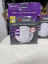 Kidde Smoke/CO Alarm, Hardwired 120V, 10-Year Sealed Backup, Voice, 30CUA10-V