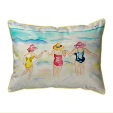 Betsy Drake Ladies Wading Large Indoor Outdoor Pillow 16x20
