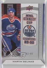 2013-14 Upper Deck Edmonton Oilers Championship Banners 62/99 Martin Gelinas 4p5