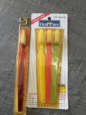 Vintage Toothbrush Lot Eckerd Ultra Contour & Oral Pure Family 3 Pack Sealed NOS