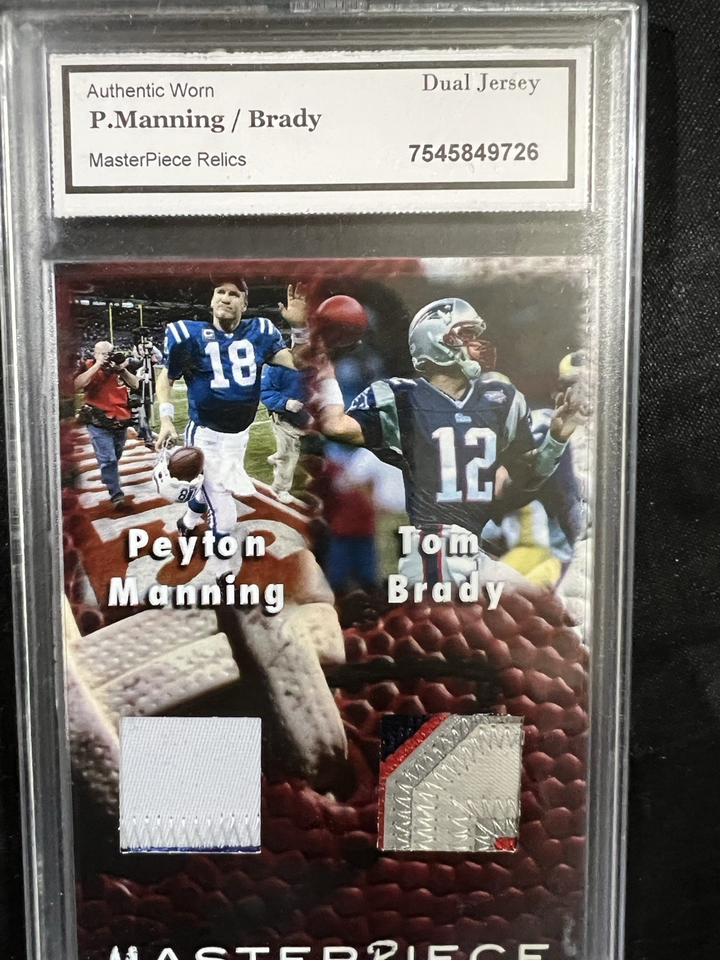 Maillot Card Peyton Manning Patch – Carte De Collection NFL Non Gradée