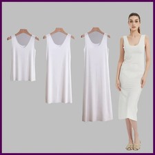 Plus Size Full Slips Dresses For Women Thin Seamless Ice Silk Summer