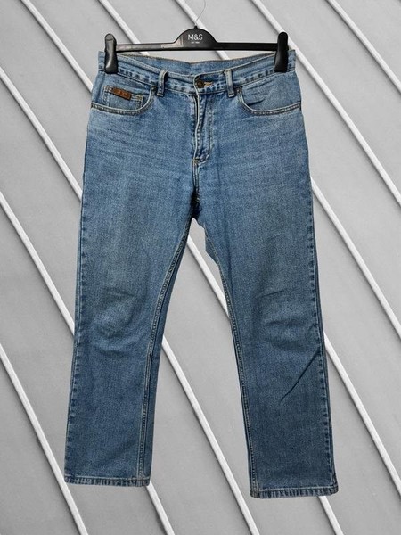 Men Farah Jeans Blue Denim L
