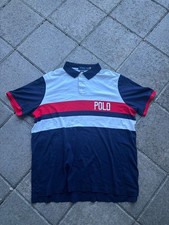 Polo Ralph Lauren Classic Fit Colorblock Polo Shirt Navy/White/Red