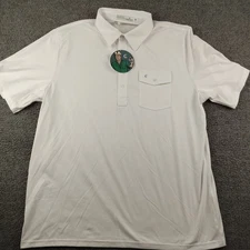 Criquet Golf Polo Shirt Men's XL White NWT