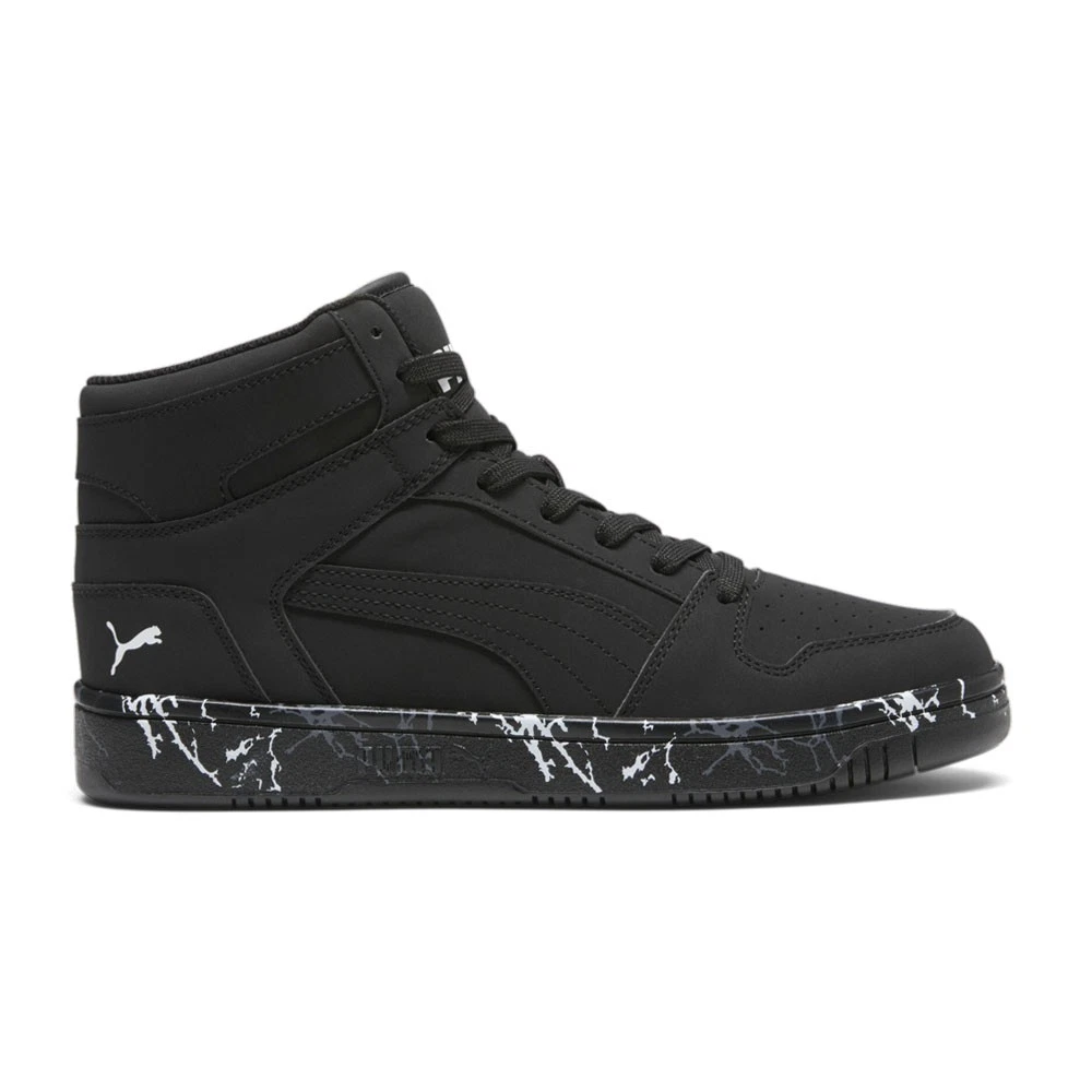 PUMA Rebound Layup Mountain Park High Top Mens Black Sneakers Casual Shoes 4021